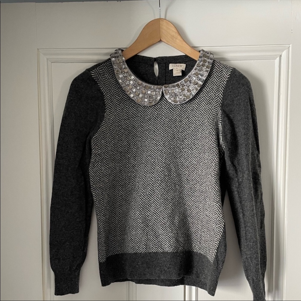 J. Crew herringbone sweater